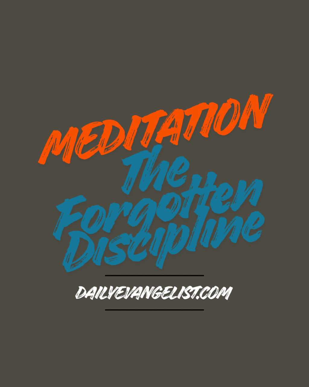 “The Forgotten Discipline”